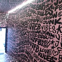 Entry way at Vegan Junk Food Bar - El Born in Barcelona