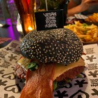 Royal Smash Burger at Vegan Junk Food Bar - El Born in Barcelona