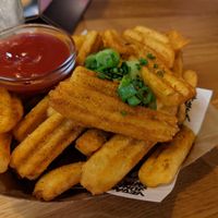Cajun XL fries at Vegan Junk Food Bar - El Born in Barcelona