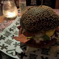 Royal smash burger at Vegan Junk Food Bar - El Born in Barcelona