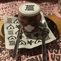 Pink Tiramisu  at Vegan Junk Food Bar - El Born in Barcelona