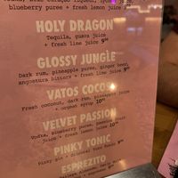 The drinks at Vegan Junk Food Bar - El Born in Barcelona
