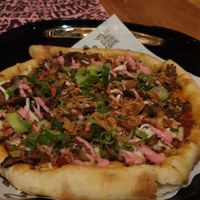 Truffle Pizza as a starter at Vegan Junk Food Bar - El Born in Barcelona