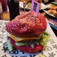Daddy burger at Vegan Junk Food Bar - El Born in Barcelona
