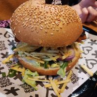 Ribs burger at Vegan Junk Food Bar - El Born in Barcelona