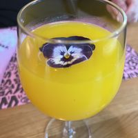 Orange juice   at Vegan Junk Food Bar - El Born in Barcelona