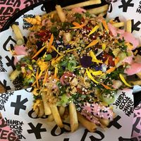 Loaded fries   at Vegan Junk Food Bar - El Born in Barcelona