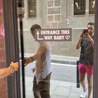 Not the entrance   at Vegan Junk Food Bar - El Born in Barcelona