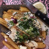 Fish & Chips 😋  at Vegan Junk Food Bar - El Born in Barcelona