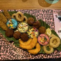 Entrantes variados  at Vegan Junk Food Bar - El Born in Barcelona