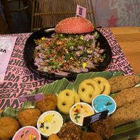 Shwarma burger   at Vegan Junk Food Bar - El Born in Barcelona