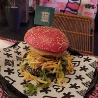 Cruelty Free burguer at Vegan Junk Food Bar - El Born in Barcelona