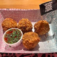 Crunchy Pnut Thai Chik’n Betterballs at Vegan Junk Food Bar - El Born in Barcelona