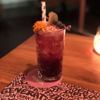 Amazing mocktail  at Vegan Junk Food Bar - El Born in Barcelona