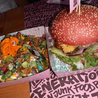 Rainbow fries   at Vegan Junk Food Bar - El Born in Barcelona