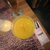 Orange Juice🥺  at Vegan Junk Food Bar - El Born in Barcelona