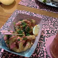 Calamari at Vegan Junk Food Bar - El Born in Barcelona