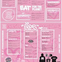 Menu at Vegan Junk Food Bar - El Born in Barcelona