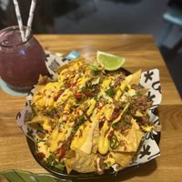 Nacho nacho   at Vegan Junk Food Bar - El Born in Barcelona
