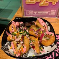 Onion Ringz 4,95€ #Veganuary at Vegan Junk Food Bar - El Born in Barcelona