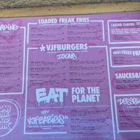 Menu at Vegan Junk Food Bar - El Born in Barcelona