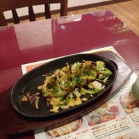 Tandoori broccoli with mint chutney at Waindo Kiba in Tokyo