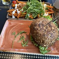 Vegan burger  at Peter Pane in Timmendorfer Strand