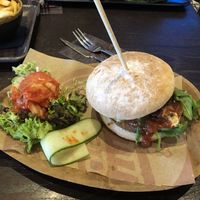 Vegan beet burger  at De Buurman in Heerenveen