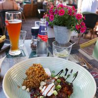 Ratatouille with vegan Greek feta at De Buurman in Heerenveen