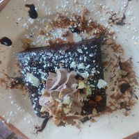 Vegan brownie 😋 at La Bohème in Saintes-maries-de-la-mer
