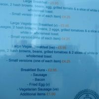 Vegan breakfast at Ralphy's in Morecambe