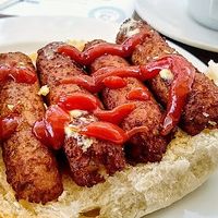 Vegan sausage roll at Ralphy's in Morecambe