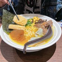 南瓜黃椒濃湯拉麵 at Soulmate Ramen 素味謀麵 in Hong Kong Island