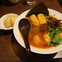 Tomato And Carrot Based Soup Noodles. at Soulmate Ramen 素味謀麵 in Hong Kong Island