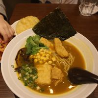 Pumpkin And Bell Pepper Based Soup Noodles. at Soulmate Ramen 素味謀麵 in Hong Kong Island