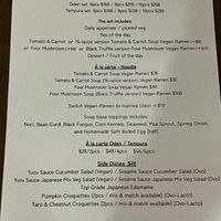 New menu  at Soulmate Ramen 素味謀麵 in Hong Kong Island