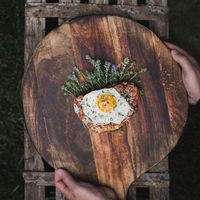 Fresh eggs at Karaiskos Farm in Portaria