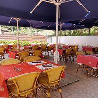 Terrace in the back at Giardino in Bellinzona
