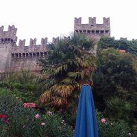 View from outdoor tables. at Giardino in Bellinzona