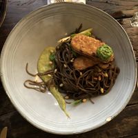 soba noodles at Gostilna Vida in Ljubljana