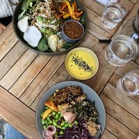 Gade gado + poke bowl at Gostilna Vida in Ljubljana