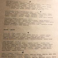 Menu October 2021 at Gostilna Vida in Ljubljana