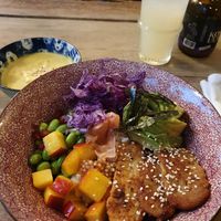 Poke bowl at Gostilna Vida in Ljubljana