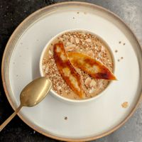 vegan rice pudding... my favourite dessert 😋😋😋😋😋 at Gostilna Vida in Ljubljana