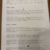 Menu  at Gostilna Vida in Ljubljana