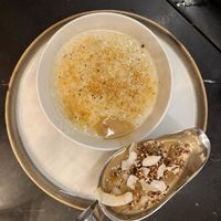 Coconut rice pudding with baked apple  at Gostilna Vida in Ljubljana