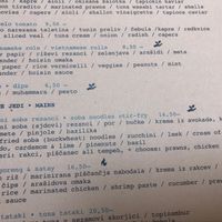 marked vegan options  at Gostilna Vida in Ljubljana