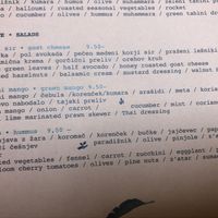 hummus salad at Gostilna Vida in Ljubljana