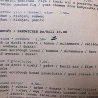 vegan rainbow sandwich  at Gostilna Vida in Ljubljana