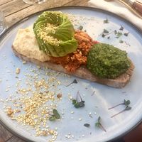 vegan rainbow sandwich  at Gostilna Vida in Ljubljana